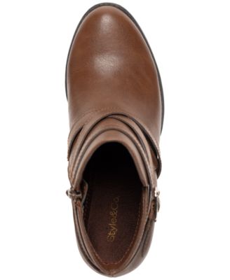 Women's Zetaa Strappy Belt-Heel Booties