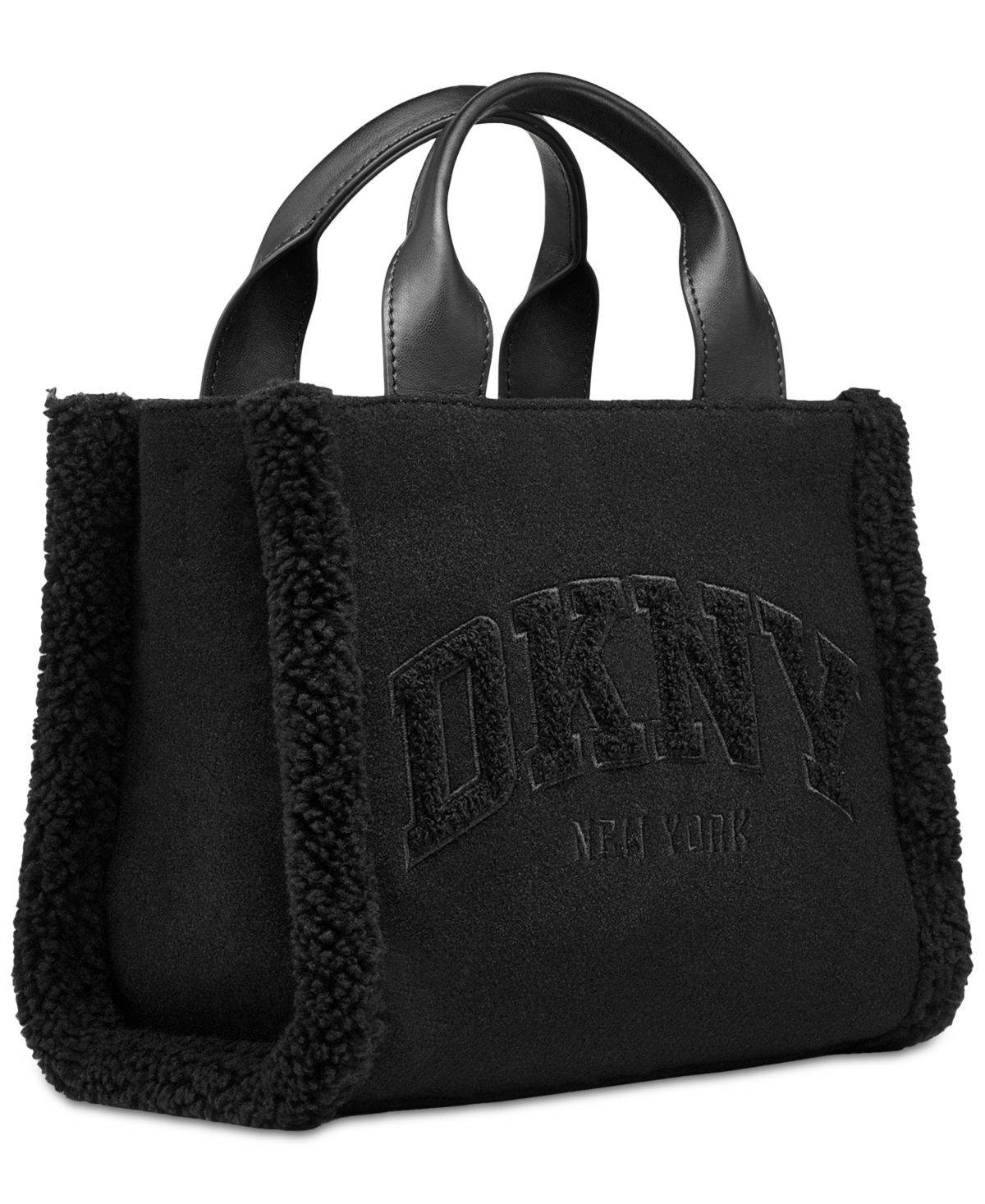Dkny Hadlee Medium Sherpa Tote -silver