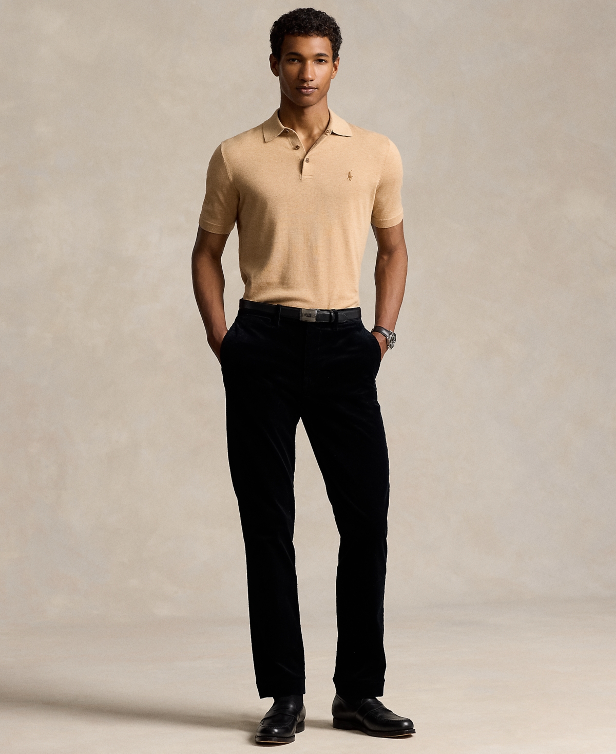 Polo Ralph Lauren Men's Cotton Polo-Collar Sweater