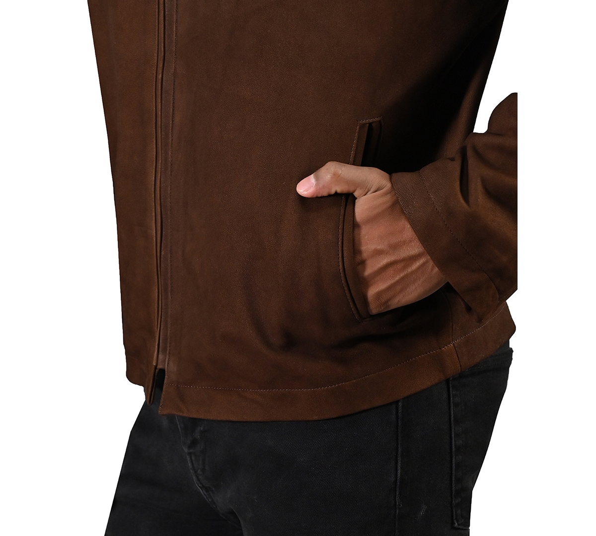 Frye Men's Cafe Racer Leather Jacket