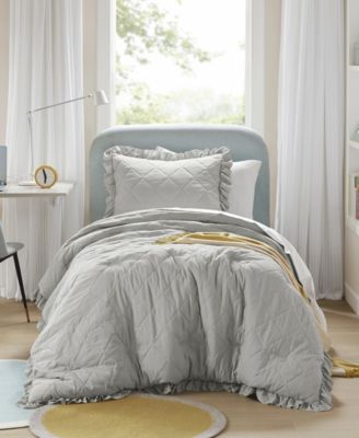 510 Design - Phoebe Diamond Quilted Ruffle Edge Comforter Sets