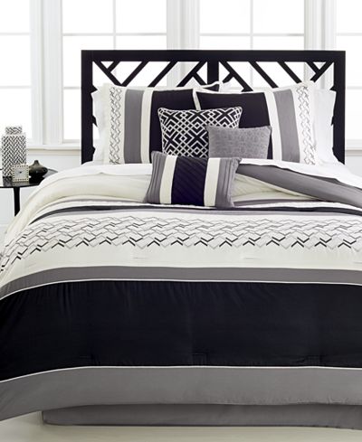 Fletcher 7-Pc. Queen Comforter Set - Bed in a Bag - Bed & Bath - Macy&#39;s