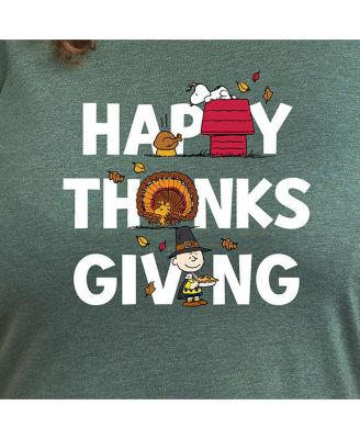 Plus Size Peanuts Thanksgiving Graphic T-shirt