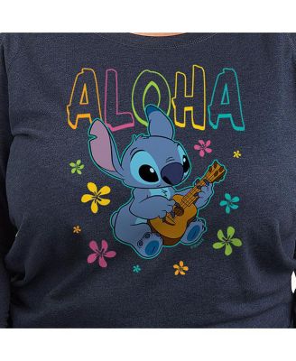Plus Size Lilo and Stitch Aloha Graphic Pullover T-shirt