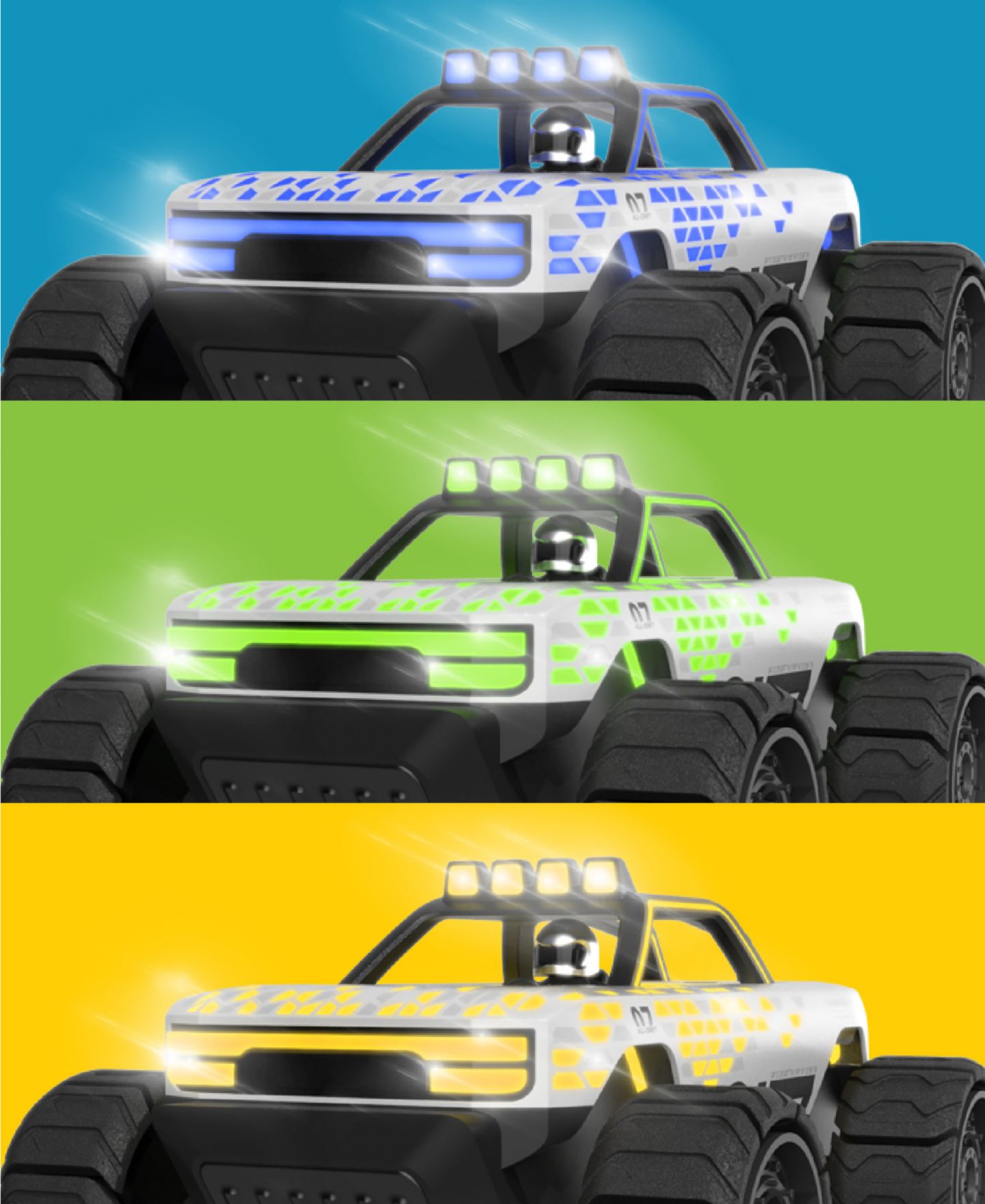 Детская игрушка Sharper Image Phantom Crawler Remote Control Light-Up Truck — фото 3
