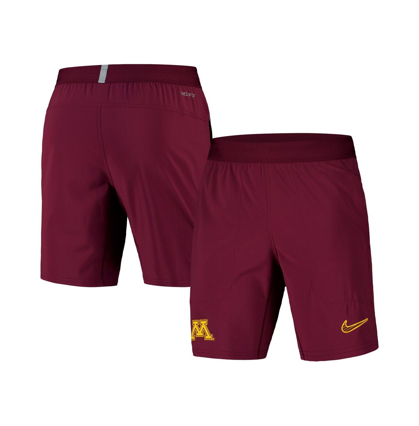 Мужские тканые шорты Nike Minnesota Golden Gophers 2024/25 Sideline Performance, Maroon — фото 1
