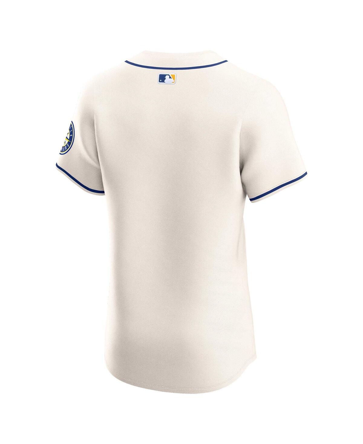 Nike Men'sSeattle Mariners Alternate Vapor Premier Elite Patch Jersey - Cream