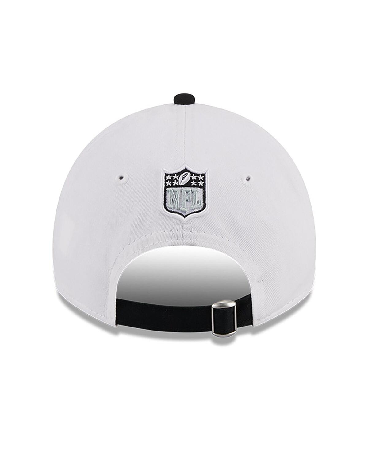 New Era Big Boys and GirlsBlack Las Vegas Raiders 2023 Sideline 9TWENTY Adjustable Hat - White, Black