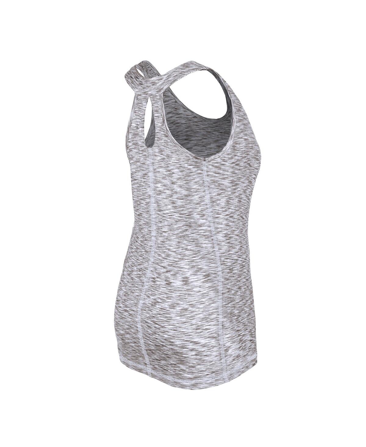 NEW ERA WOMEN'S GRAY SAN DIEGO PADRES SPACE DYE KEYHOLE BACK TANK TOP 