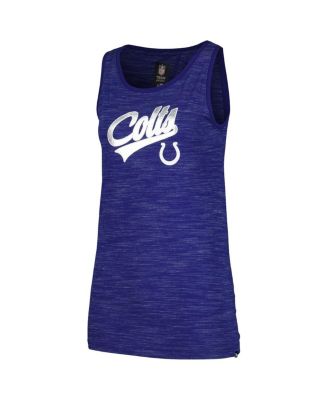 Women's Royal Indianapolis Colts Space Dye Active Tank Top