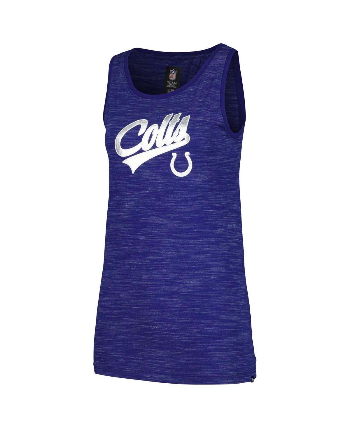 NEW ERA WOMEN'S ROYAL INDIANAPOLIS COLTS SPACE DYE ACTIVE TANK TOP 