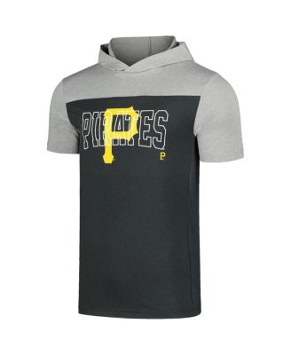 Men's Black Pittsburgh Pirates Active Brushed Hoodie T-Shirt