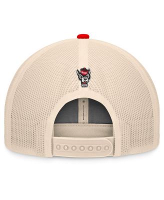 Men's Red/Natural NC State Wolfpack Bennett Trucker&nbsp;Adjustable Hat