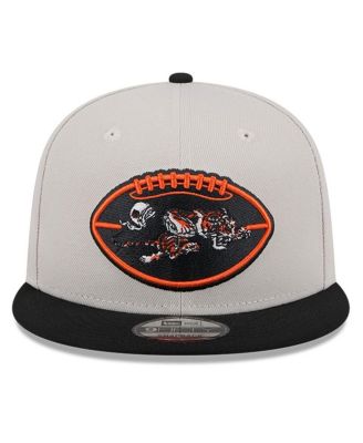 Men's Stone/Black Cincinnati Bengals 2024 Sideline Historic 9FIFTY Snapback Hat