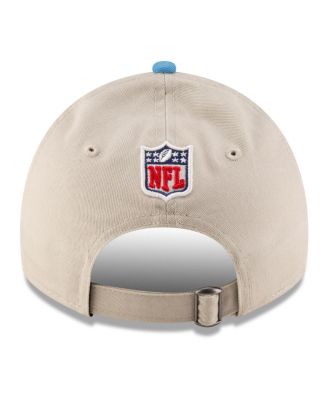 Men's Stone/Light Blue Houston Oilers 2024 Sideline Historic 9TWENTY Adjustable Hat