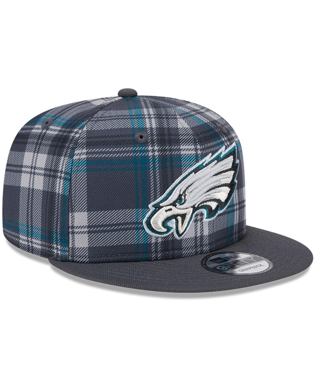 New Era Men's Gray Philadelphia Eagles 2024 Sideline Statement 9fifty Snapback Hat In Gray,graphite