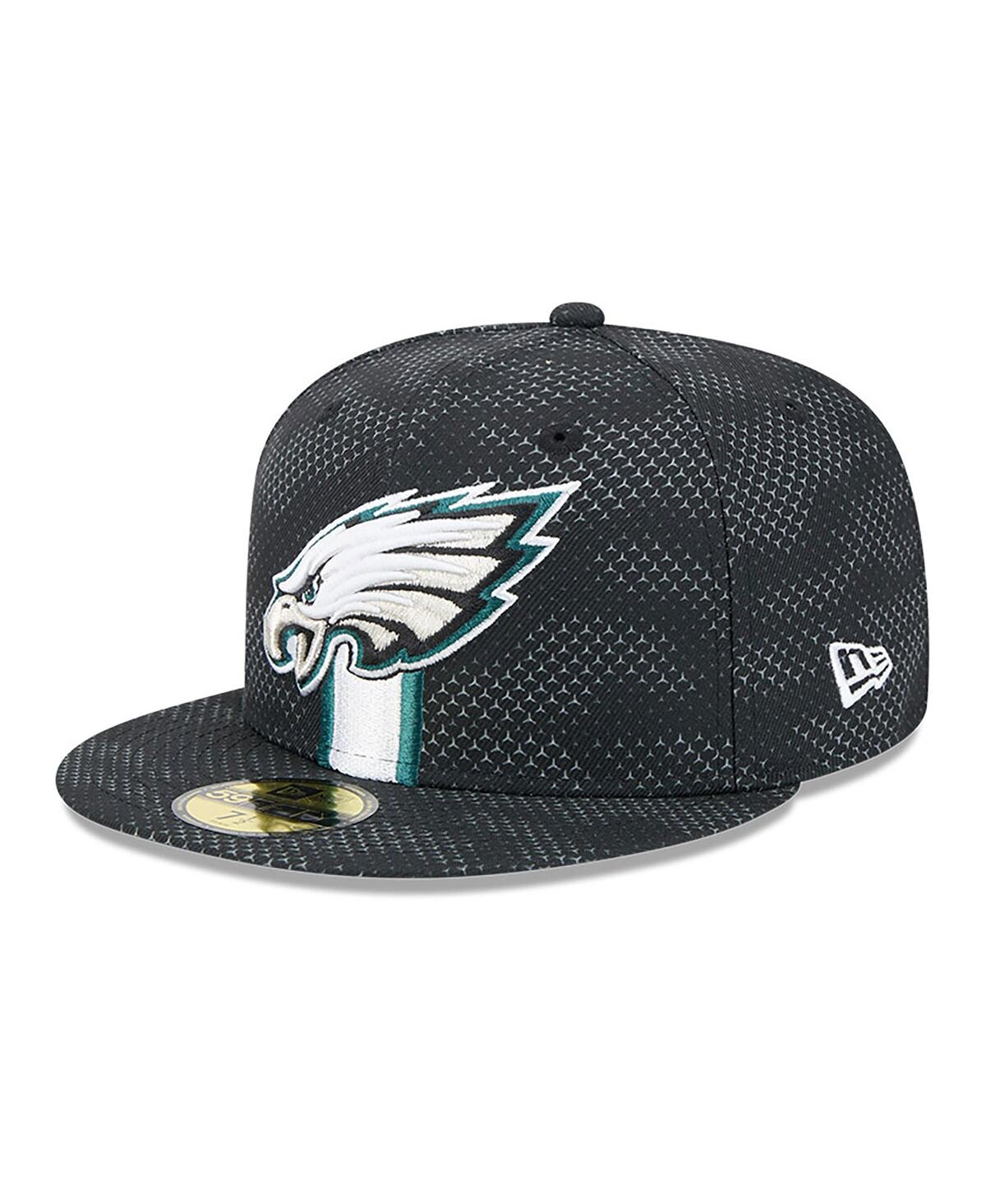 New Era Men'sPhiladelphia Eagles 2024 Sideline 59FIFTY Fitted Hat - Black