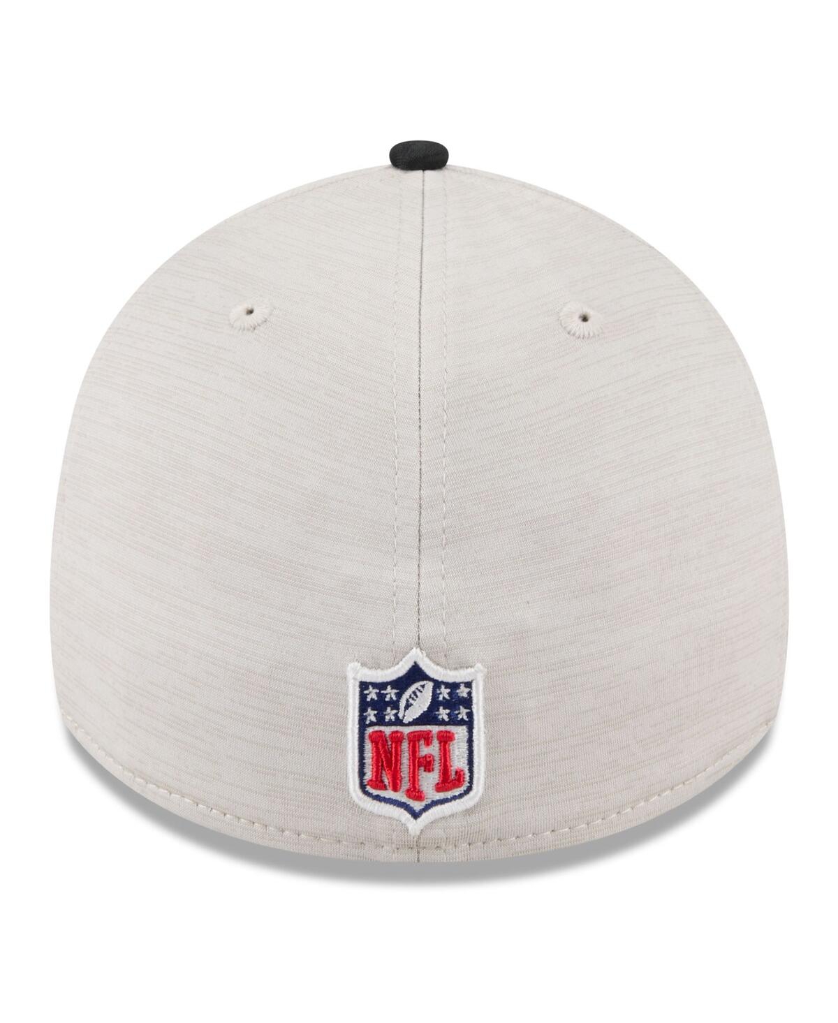 New Era Men's Stone/teal Jacksonville Jaguars 2024 Sideline Historic 39thirty Flex Hat In Stone,teal