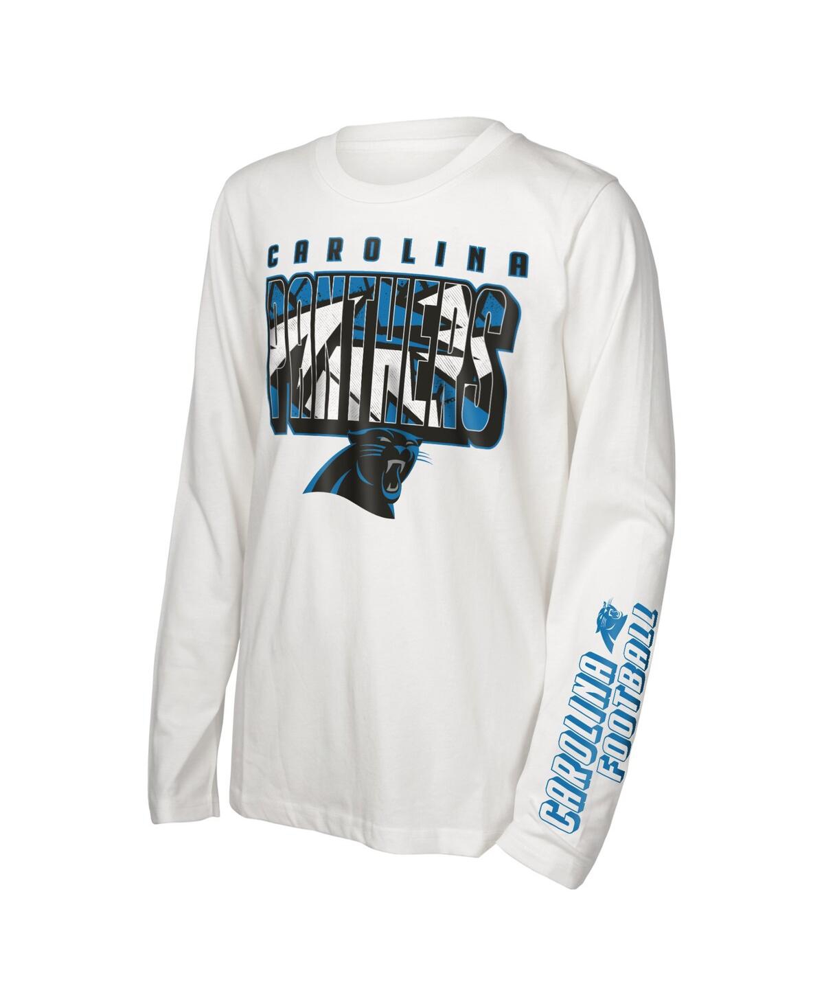 Outerstuff Little Boys And Girls Carolina Panthers In The Mix T-shirt Combo Set In Blue