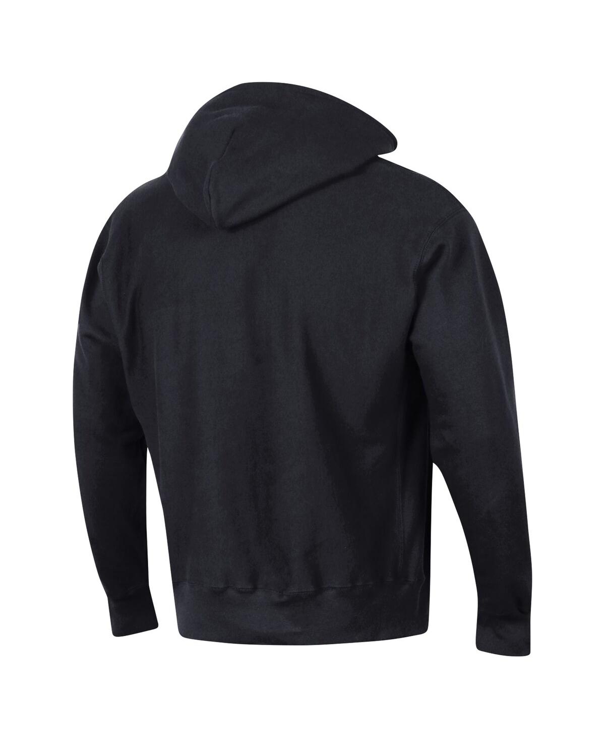 Champion Men's Black Purdue Boilermakers Vault Late Night Reverse Weave Pullover Hoodie In Black