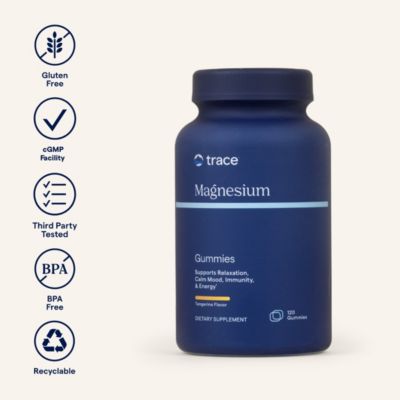 Magnesium 84mg – Chewable gummies for bone, heart, immune health, relaxation & sleep. Tangerine flavor, 120 gummies