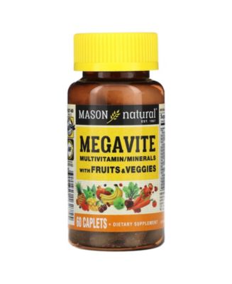 Mason Natural Megavite Multivitamin & Minerals - 60 Caplets - Macy's