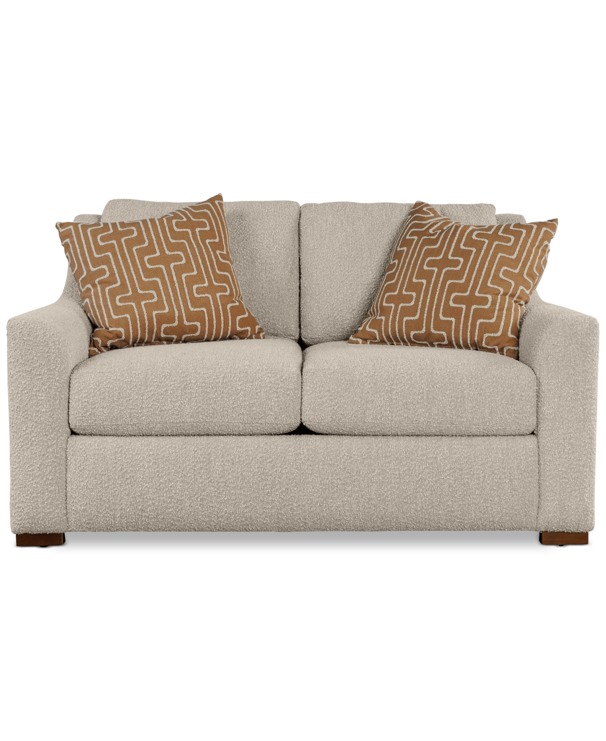Macy's Morgane Fabric Loveseat, Created For  In Pebble