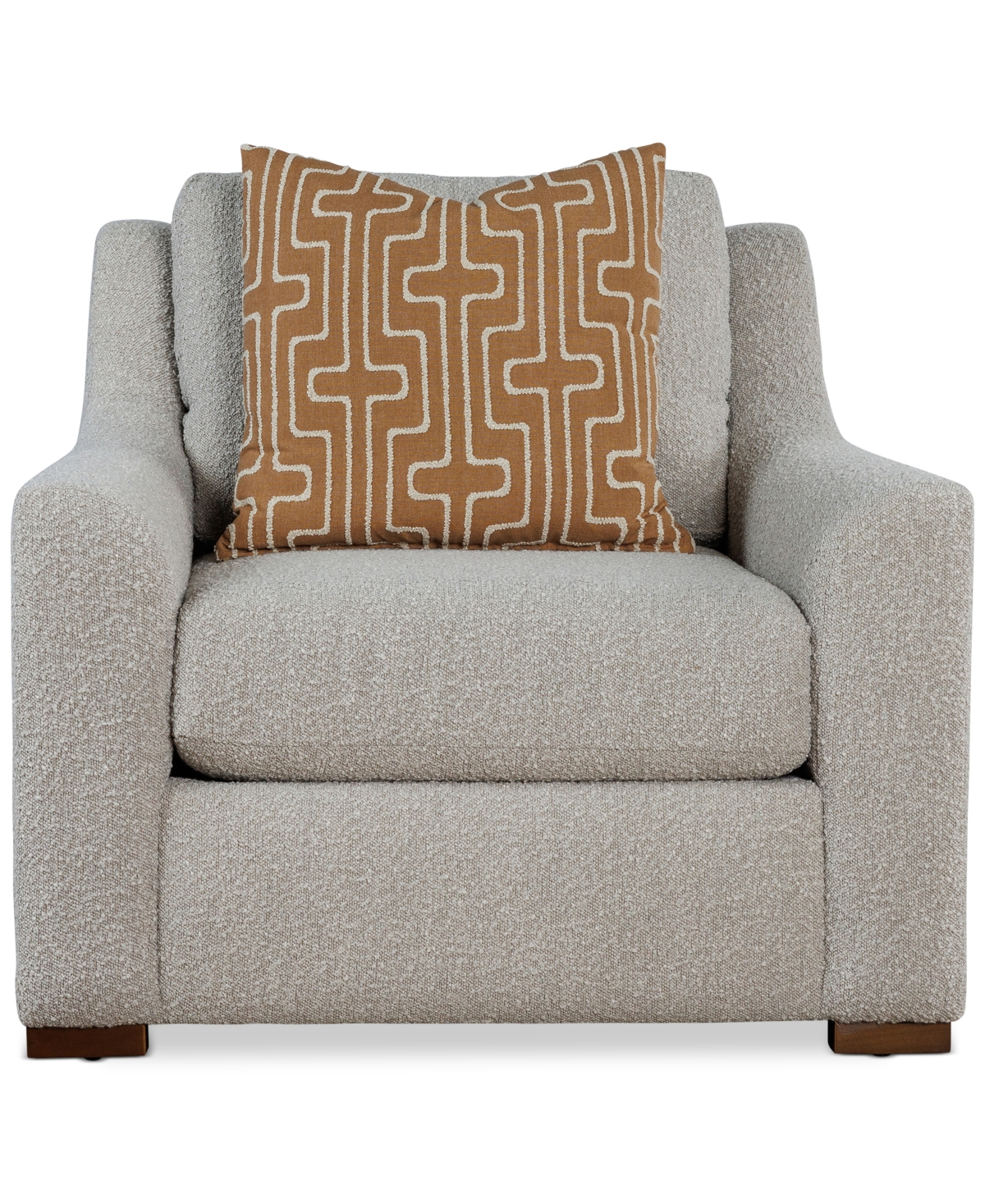 Macy's Morgane Fabric Arm Chair, Created For  In Dove