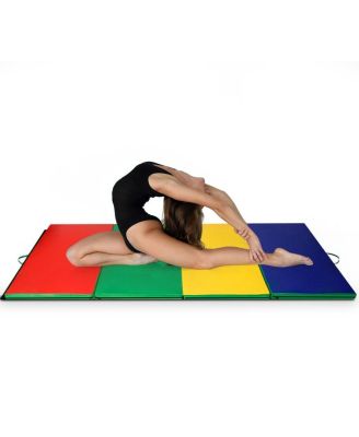4 Feet x 10 Feet Thick Folding Panel Gymnastics Mat-Color