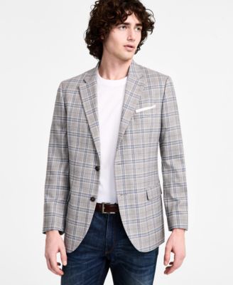Nautica - Men's Modern-Fit Plaid Sport Coat