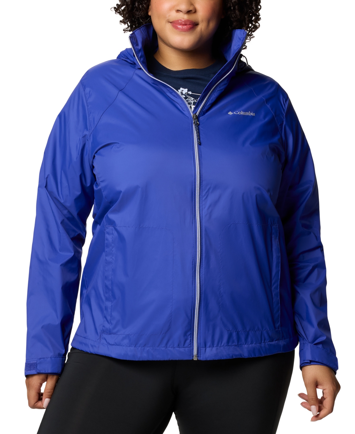 Plus Size Switchback Iv Jacket - Clematis Blue