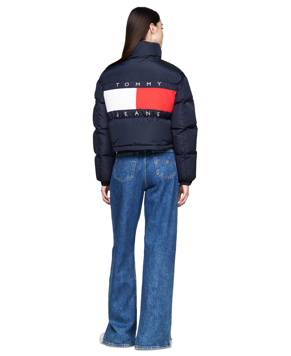 Tommy Jeans Women's Alaska Logo Flag Puffer Coat