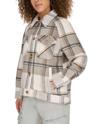 Women's Wool Blend Shirt Jacket