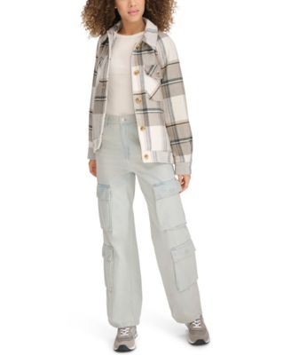 Women's Wool Blend Shirt Jacket