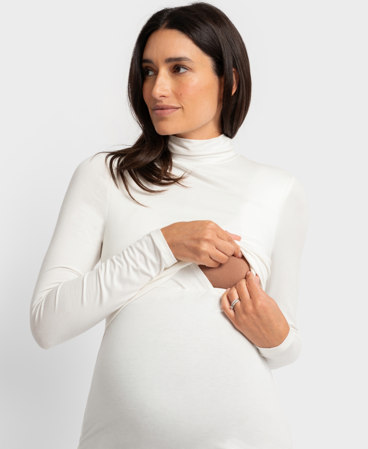 Shop Seraphine Women's Lift-up Jersey Top In Ivory