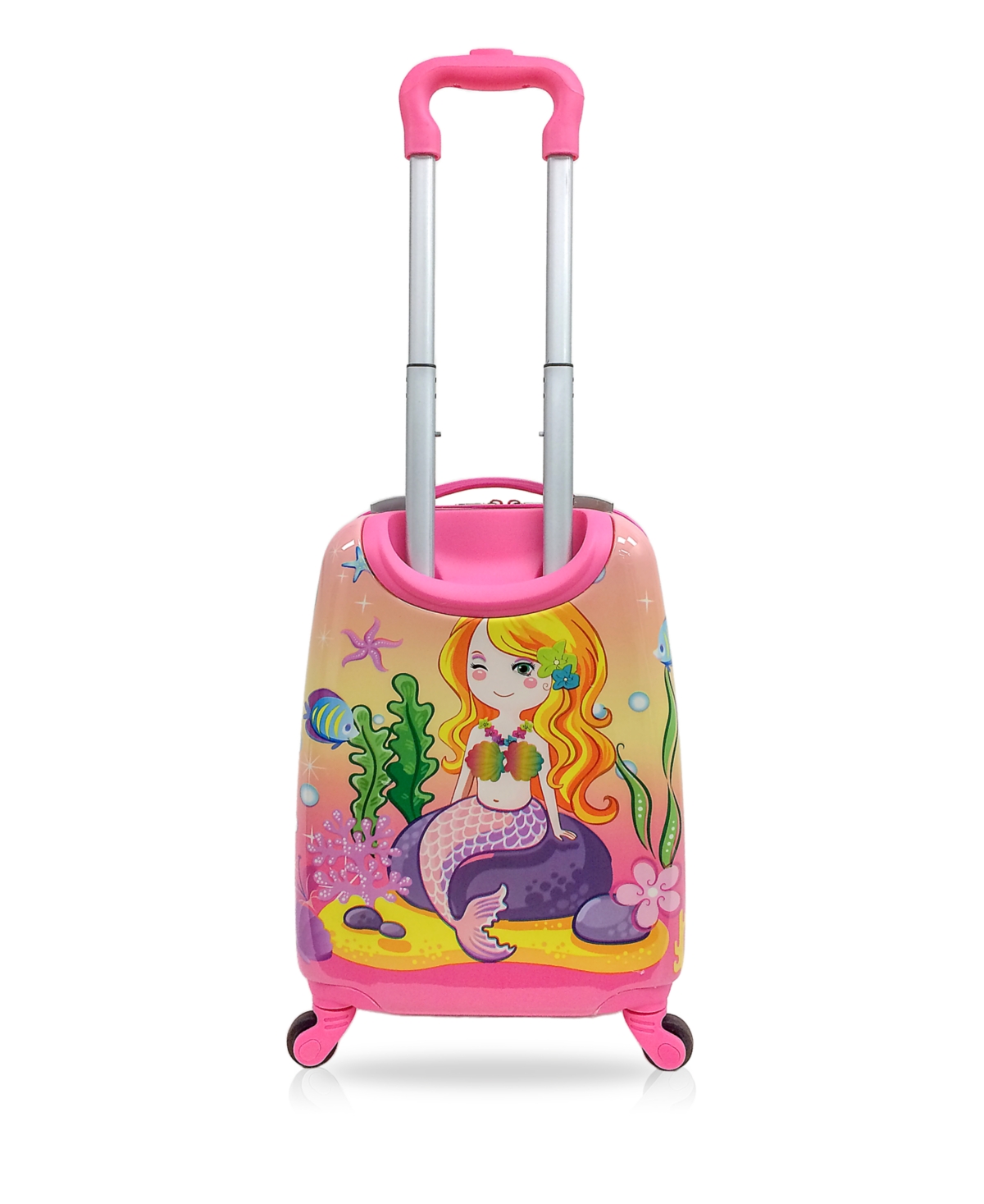 Tucci 18" Luggage Carry On Suitcase Kids Travel Suitcase In Goldy Mermaid