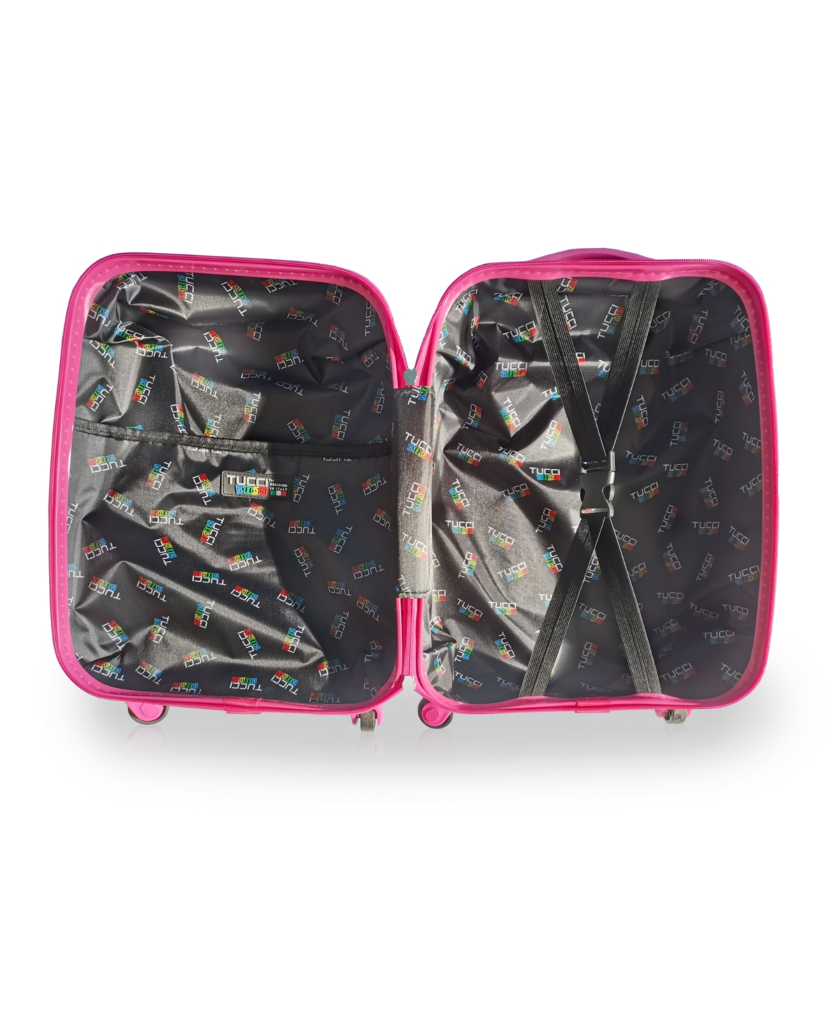 Tucci 18" Luggage Carry On Suitcase Kids Travel Suitcase In Lil Zebra