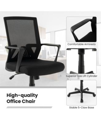 Ergonomic Desk Chair with Lumbar Support and Rocking Function