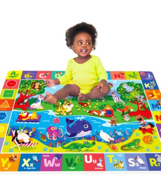 Super Soft Plush Surface ABC Playmat for Kids Toddlers & Infants