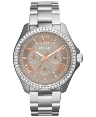 women's fossil cecile stainless steel watch