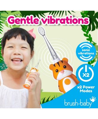 WildOnes Tiger Kids Rechargeable Toothbrush Gift Set | Childrens Electric Toothbrush