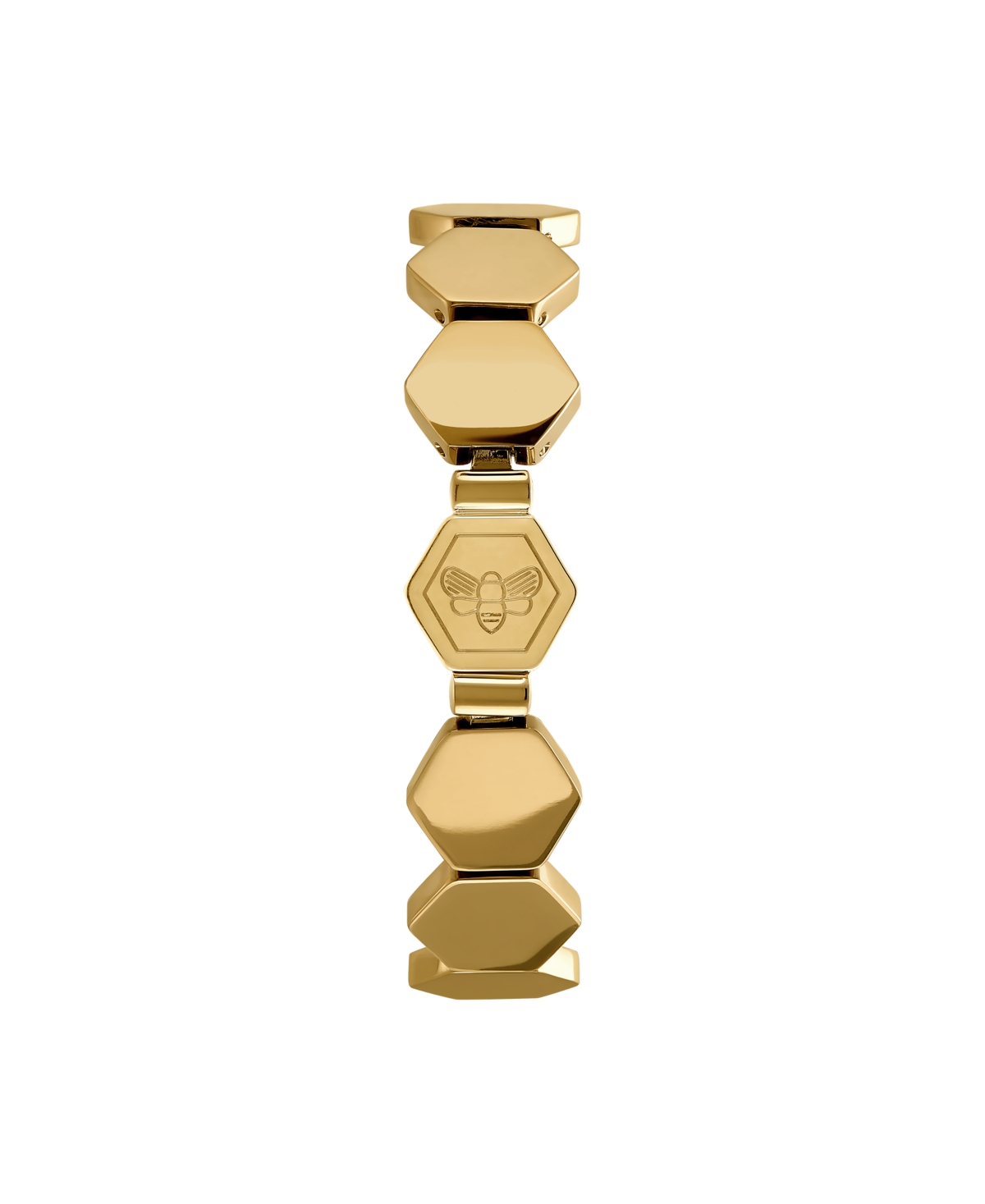 Women's Honeycomb Gold-Plated Cuff Bracelet - Gold-Plated
