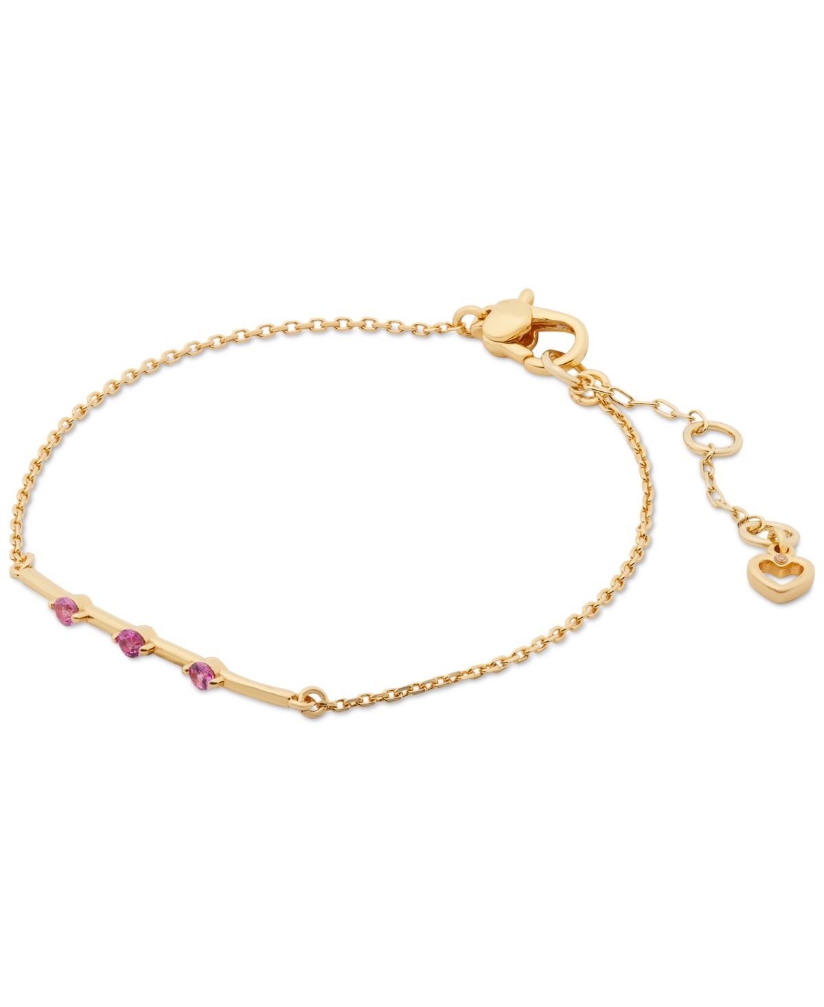kate spade new york Gold-Tone Hint of Shimmer Pendant Bracelet