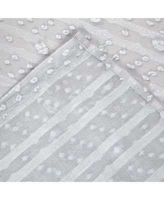 Cassandra 3D Clipped Light Filtering Window Panel Set, 76" W x 84" L