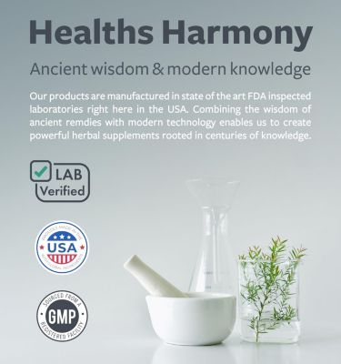 Respiratory Support Blend Capsules, Deep Lung Cleanse for Bronchial Health with Quercetin, Cordyceps, & Bromelain, Health's Harmony, 120ct