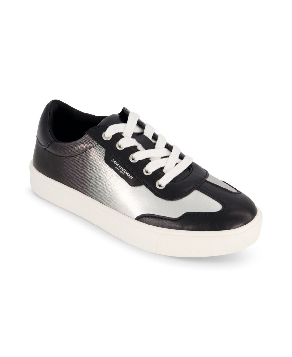 SAM EDELMAN LITTLE AND BIG GIRLS ESSIE TERE LACE UP COURT SNEAKER 