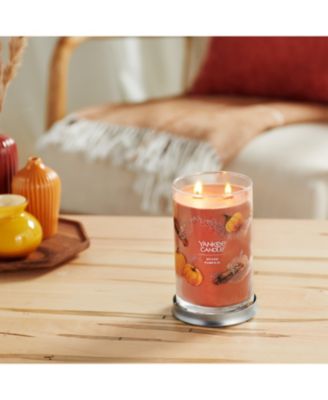 Yankee Candle Signature Large Tumbler Spiced Pumpkin Candle, 20 Oz
