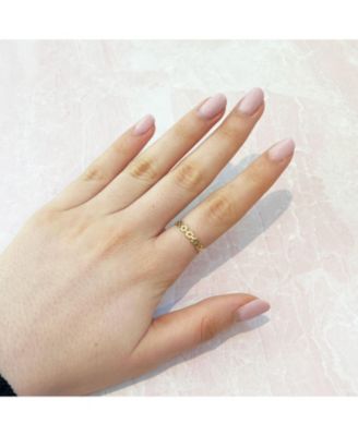 Square Link Ring 14K Gold