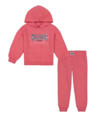 Tommy Hilfiger Toddler and Little Girls Puff Sleeve Hoodie and Joggers 2 Piece Set Macy s