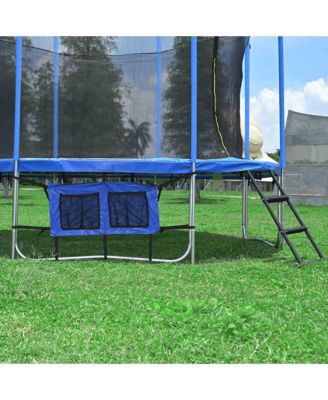 Trampoline Shoe Bag Bounce Accessory Mesh Pocket Adjustable Strap Outdoor Home